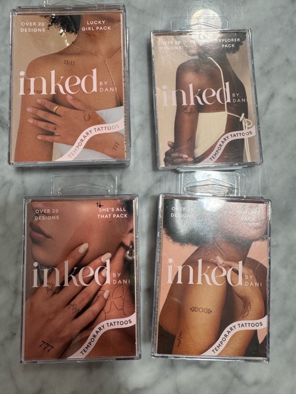 Inked by Dani Temporary Tattoo Packs